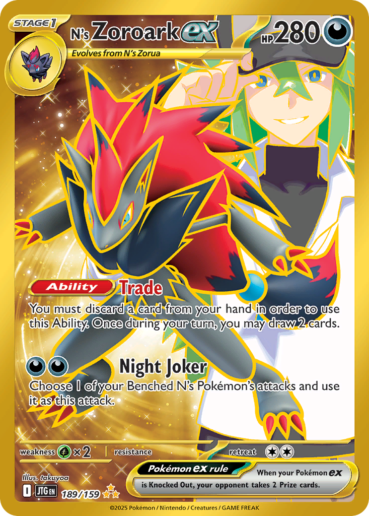 N's Zoroark EX - Journey Together SET-189