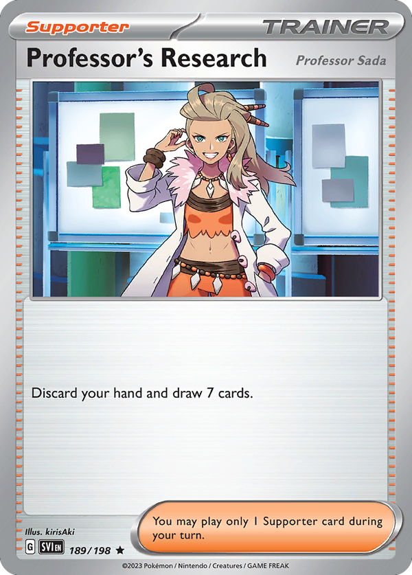 Professor's Research (Professor Sada) - Scarlet & Violet SET-189