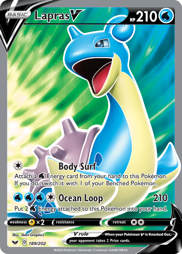 Lapras V - Sword & Shield SET-189
