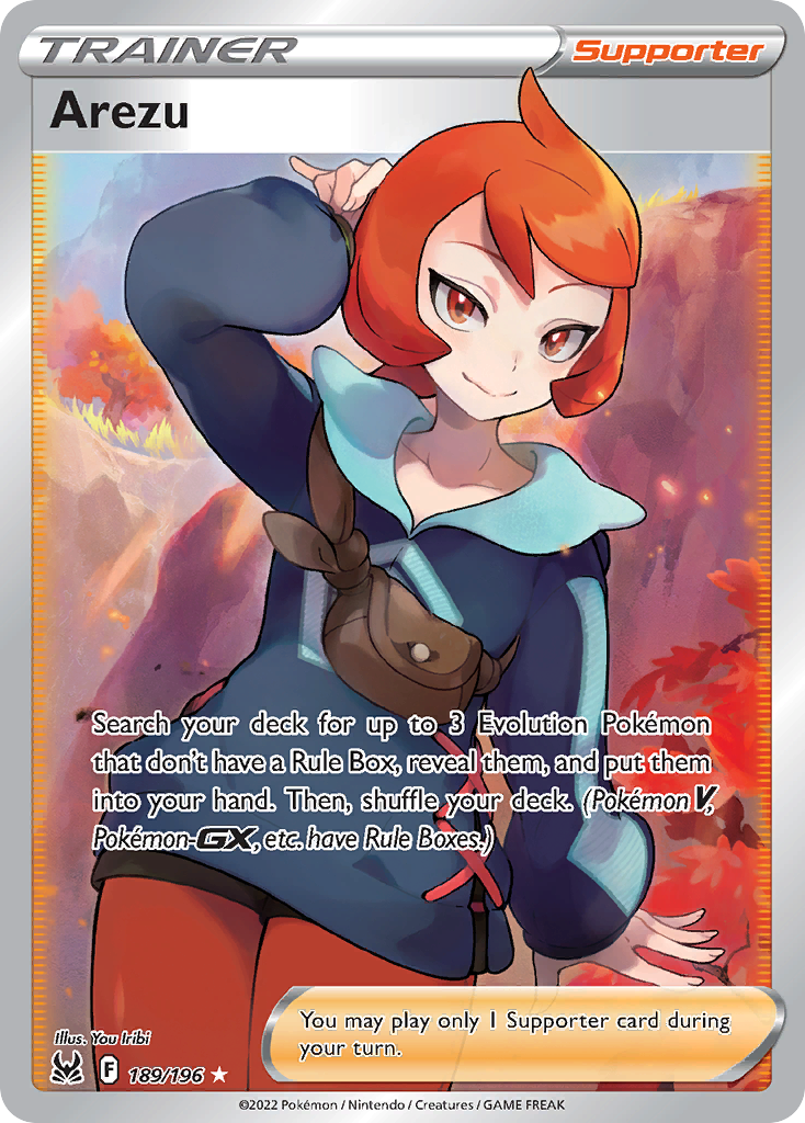 Arezu (Lost Origin SET) (Trainer) (Supporter) (Rare Ultra) (PKM Lost Origin SET-100)