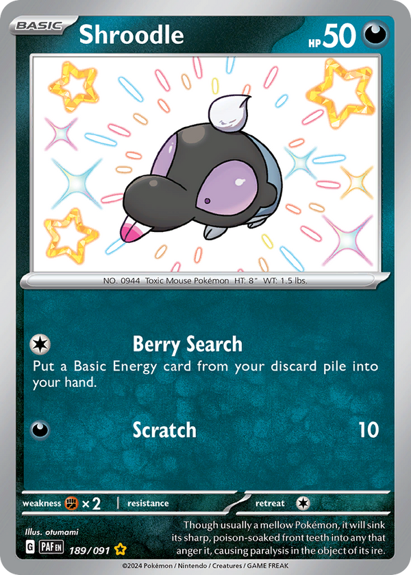 Shroodle - Paldean Fates SET-189