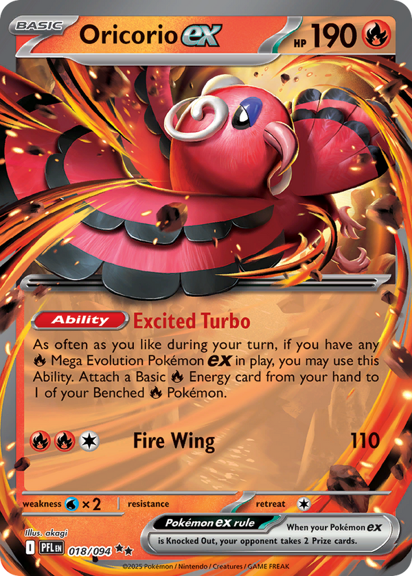 Oricorio ex - Phantasmal Flames SET-18