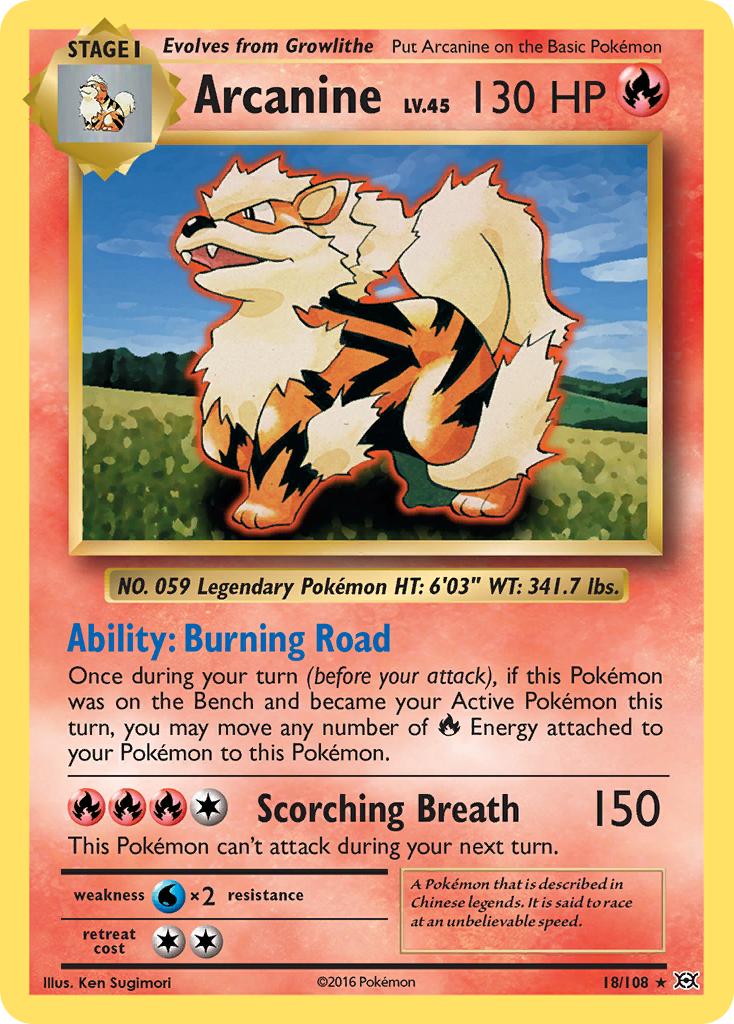 Arcanine - Evolutions SET-18