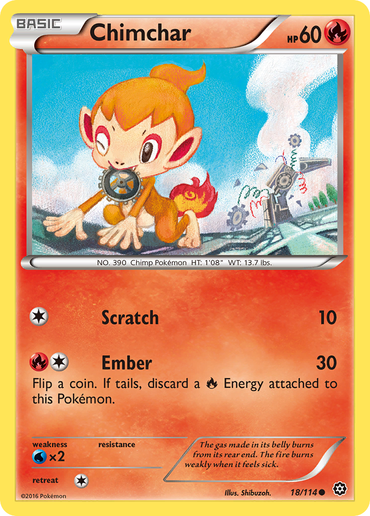 Chimchar - Steam Siege SET-18
