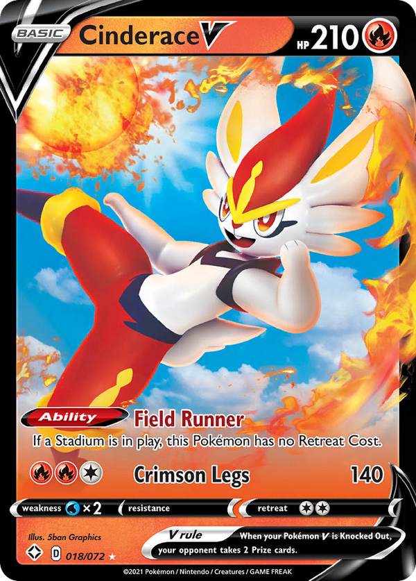 Cinderace V - Shining Fates SET-18
