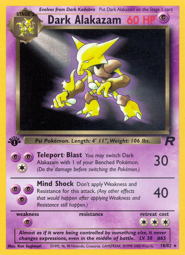 Dark Alakazam - Team Rocket SET-18