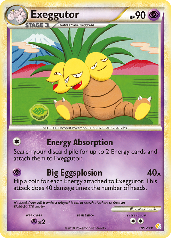 Exeggutor - HeartGold & SoulSilver SET-18