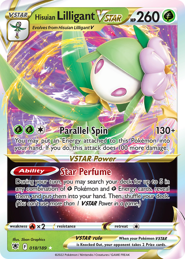 Hisuian Lilligant VSTAR - Astral Radiance SET-18