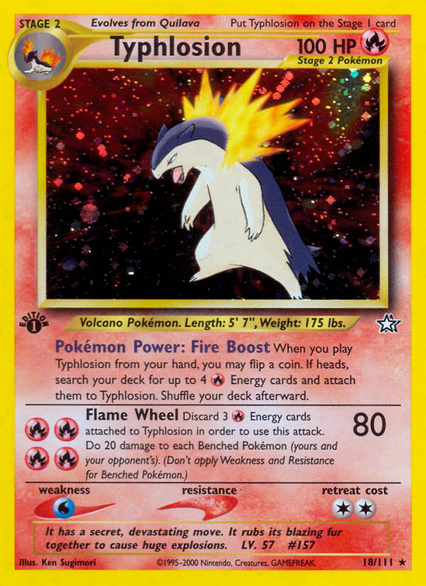 Typhlosion - Neo Genesis SET-18