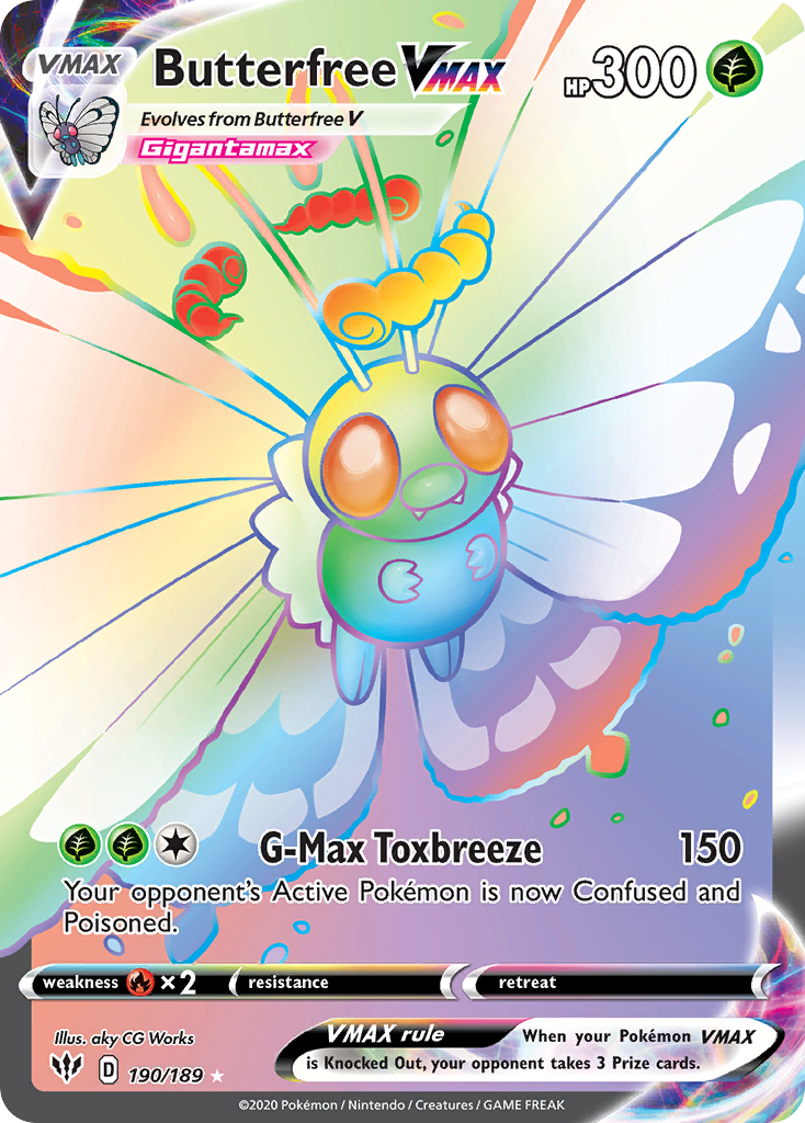 Butterfree VMAX - Darkness Ablaze SET-190
