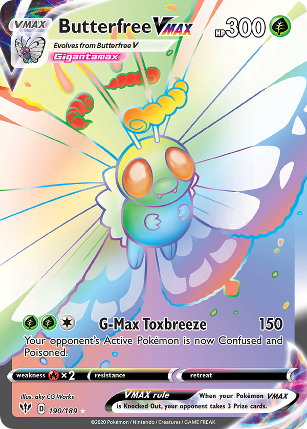 Butterfree VMAX - Darkness Ablaze SET-190