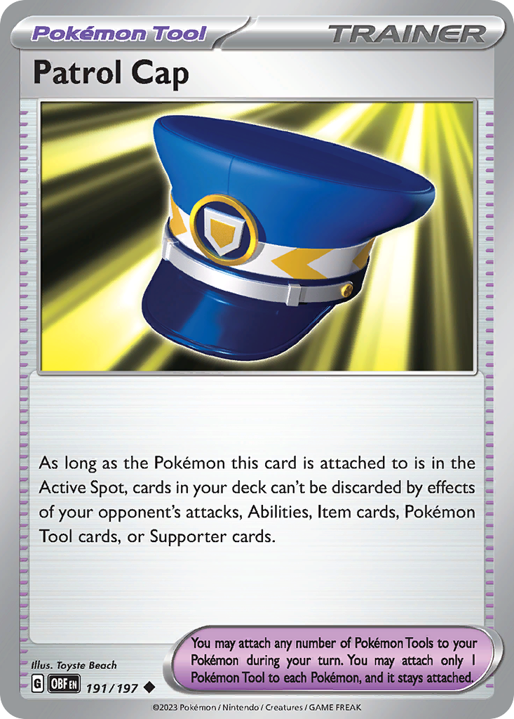 Patrol Cap - Obsidian Flames SET-191
