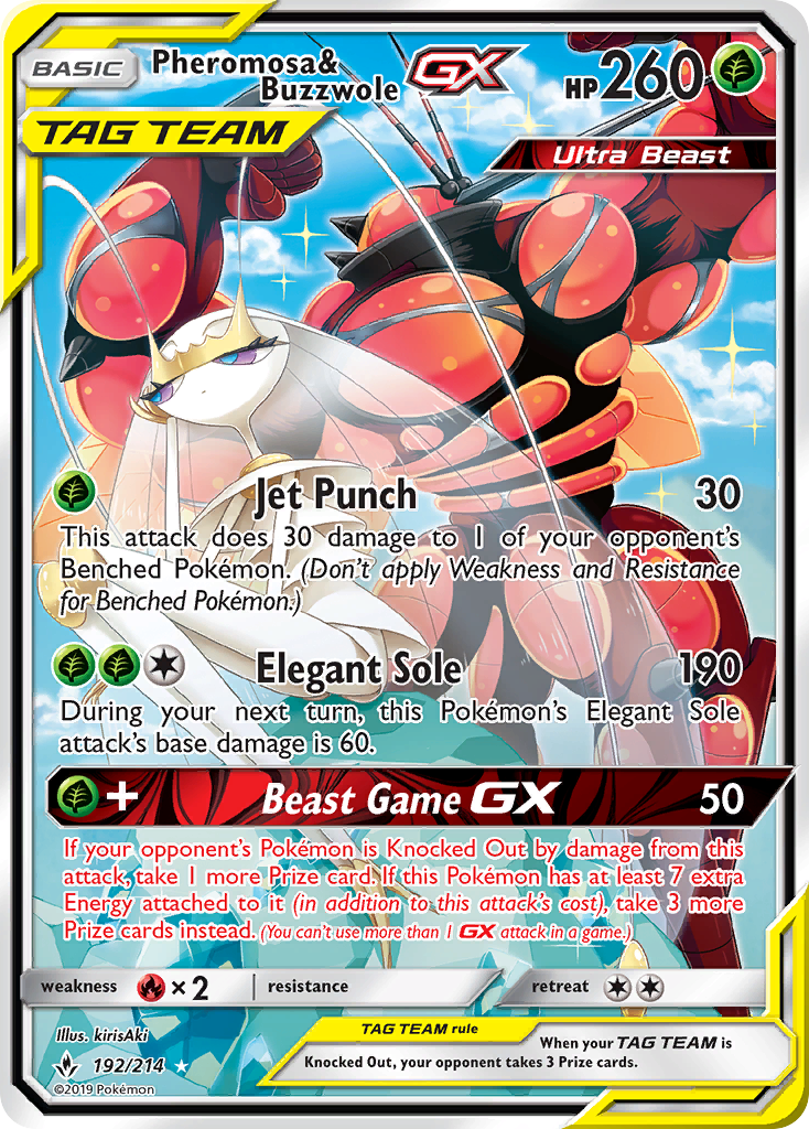 Pheromosa & Buzzwole-GX - Unbroken Bonds SET-192