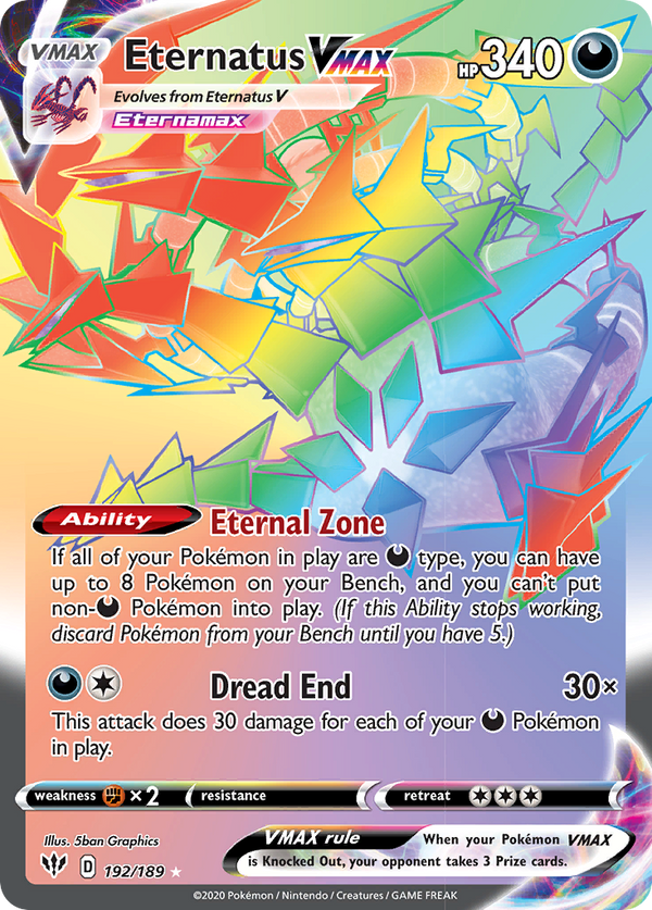 Eternatus VMAX - Darkness Ablaze SET-192