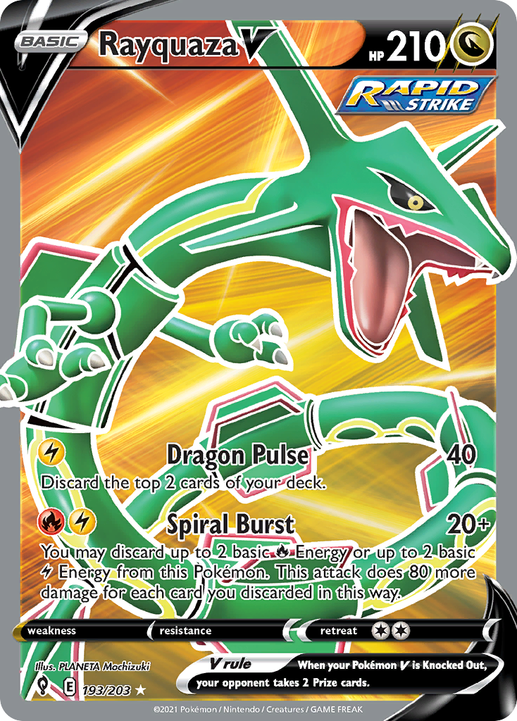 Rayquaza V - Evolving Skies SET-193