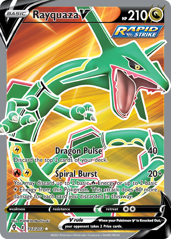 Rayquaza V - Evolving Skies SET-193