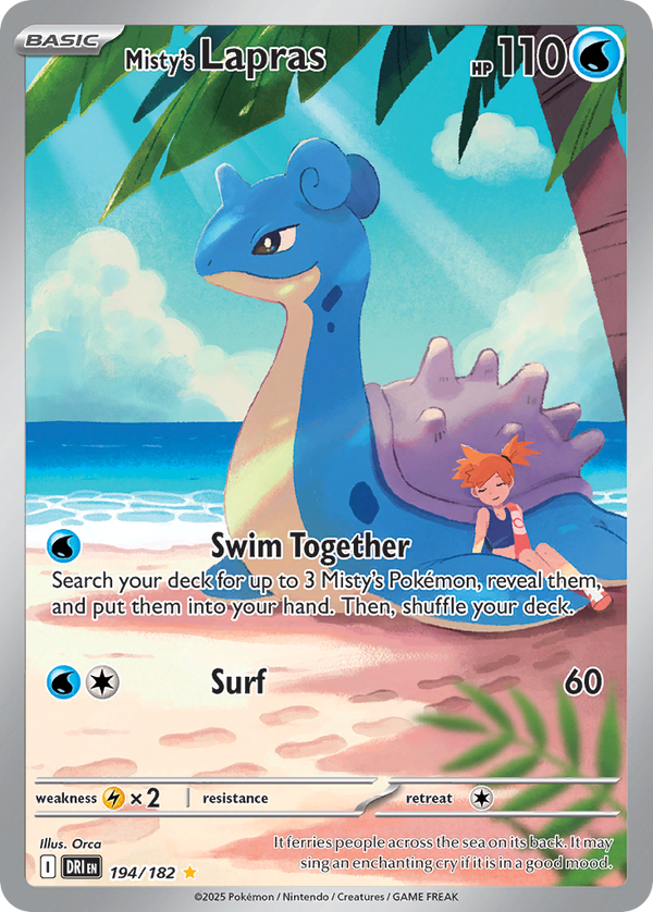 Misty's Lapras - Destined Rivals SET-194