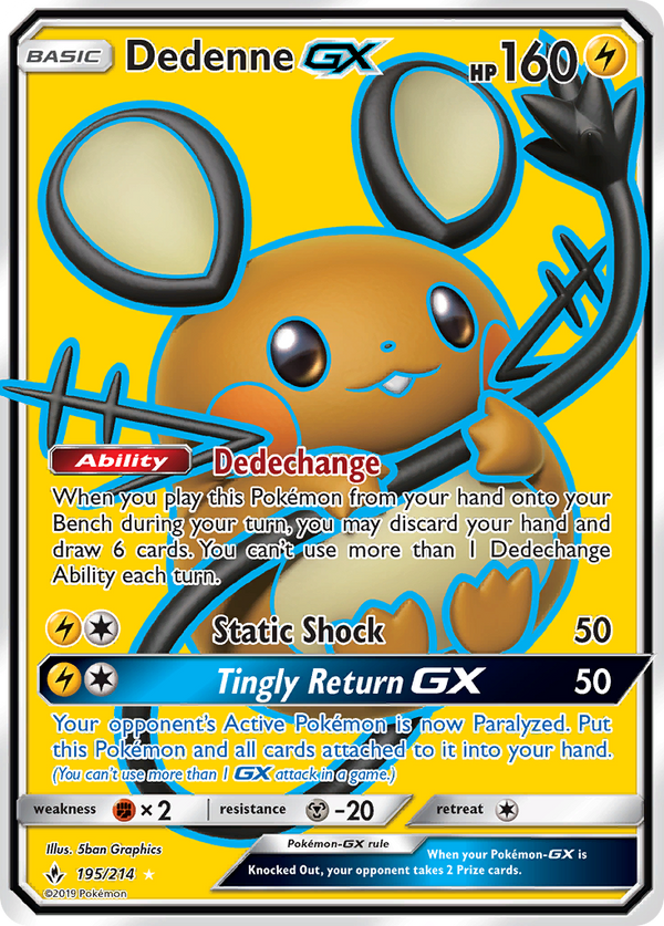 Dedenne-GX - Unbroken Bonds SET-195