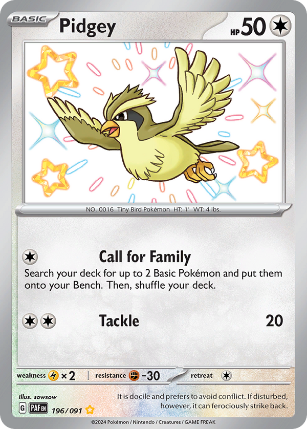 Pidgey - Paldean Fates SET-196