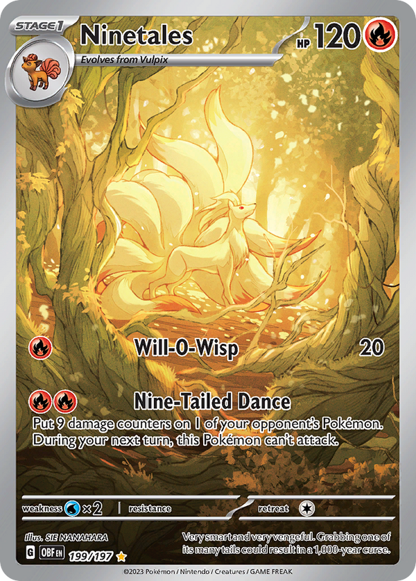Ninetales - Obsidian Flames SET-199