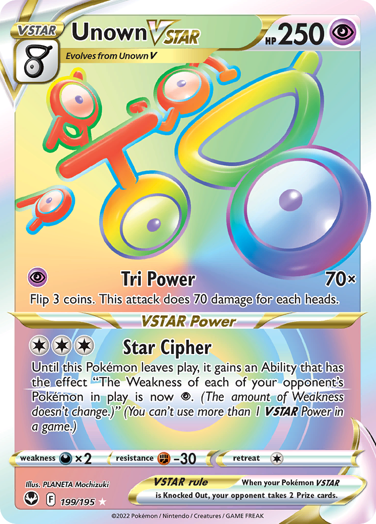 Unown VSTAR - Silver Tempest SET-199