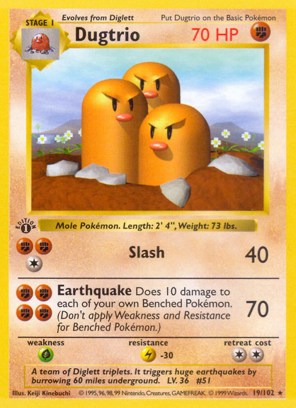 Dugtrio - Base SET-19