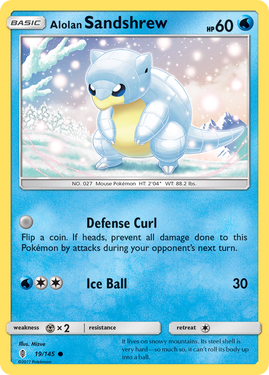 Alolan Sandshrew (Guardians Rising SET) (Pokémon) (Basic) (Water) (HP: 60) (Common) (PKM Guardians Rising SET-87)
