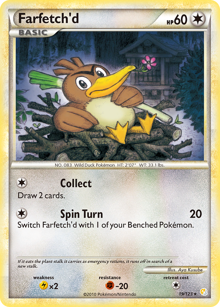 Farfetch'd - HeartGold & SoulSilver SET-19