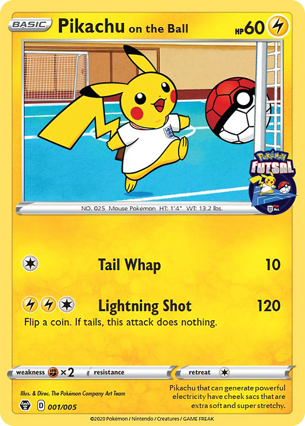 Pikachu on the Ball - Pokemon Futsal Collection SET-1
