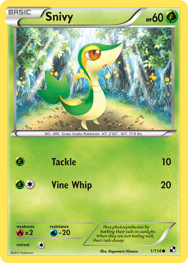 Snivy - Black & White SET-1