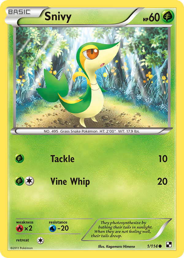 Snivy - Black & White SET-1
