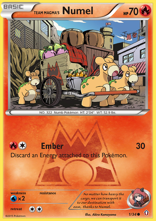 Team Magma's Numel - Double Crisis SET-1