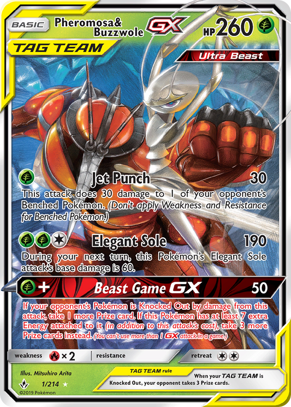 Pheromosa & Buzzwole-GX - Unbroken Bonds SET-1