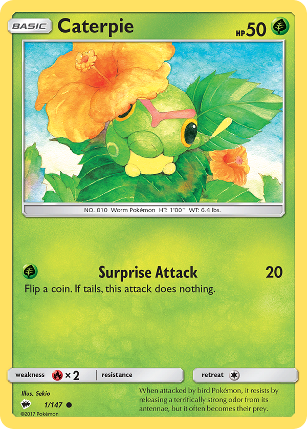 Caterpie - Burning Shadows SET-1