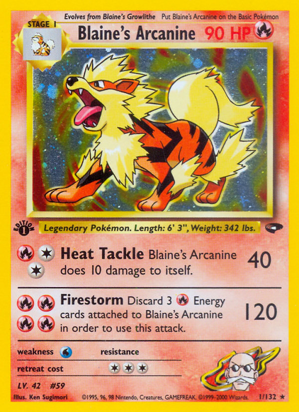 Blaine's Arcanine - Gym Challenge SET-1
