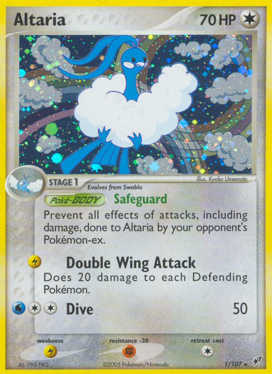 Altaria (Deoxys SET) (Pokémon) (Stage 1) (Colorless) (HP: 70) (Rare Holo) (PKM Deoxys SET-1)