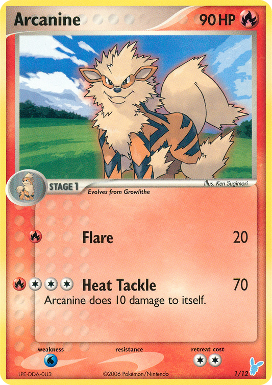 Arcanine (EX Trainer Kit 2 Minun SET) (Pokémon) (Stage 1) (Fire) (HP: 90) (PKM EX Trainer Kit 2 Minun SET-1)