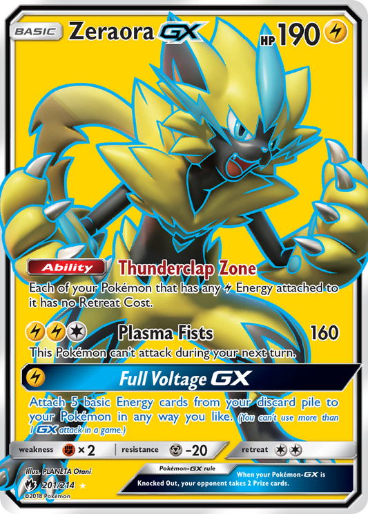 ZeraoraGX (Lost Thunder SET) (Pokémon) (Basic, GX) (Lightning) (HP: 190) (Rare Ultra) (PKM Lost Thunder SET-119)