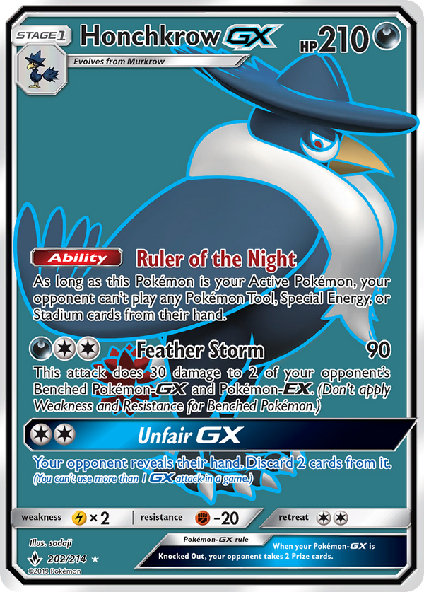 Honchkrow-GX - Unbroken Bonds SET-202