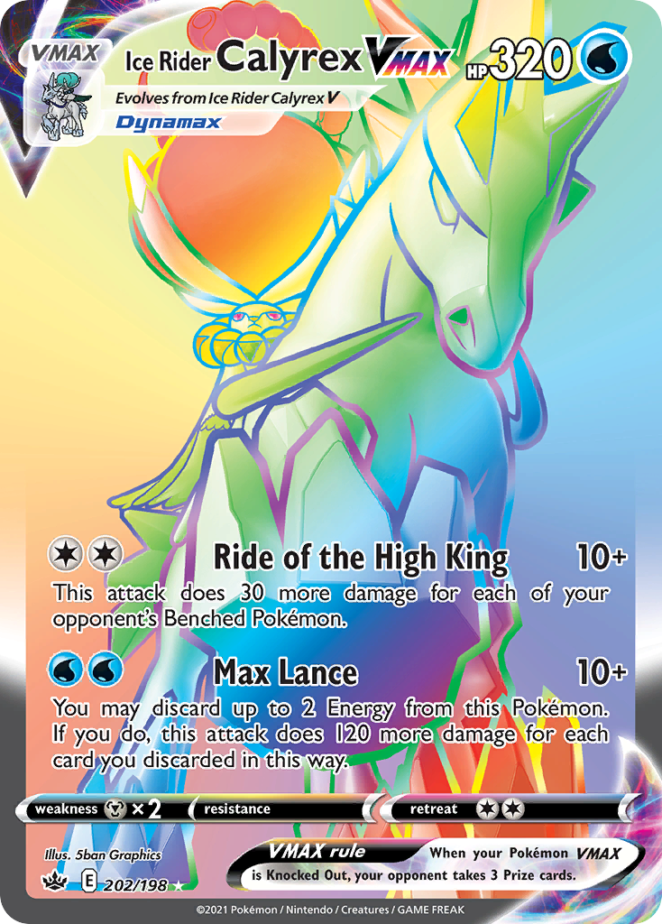 Ice Rider Calyrex VMAX - Chilling Reign SET-202