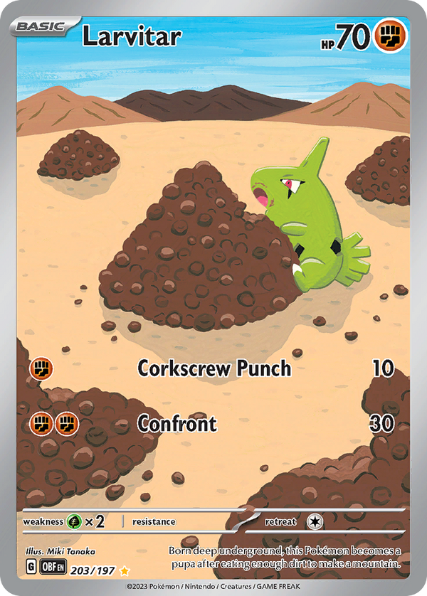 Larvitar - Obsidian Flames SET-203