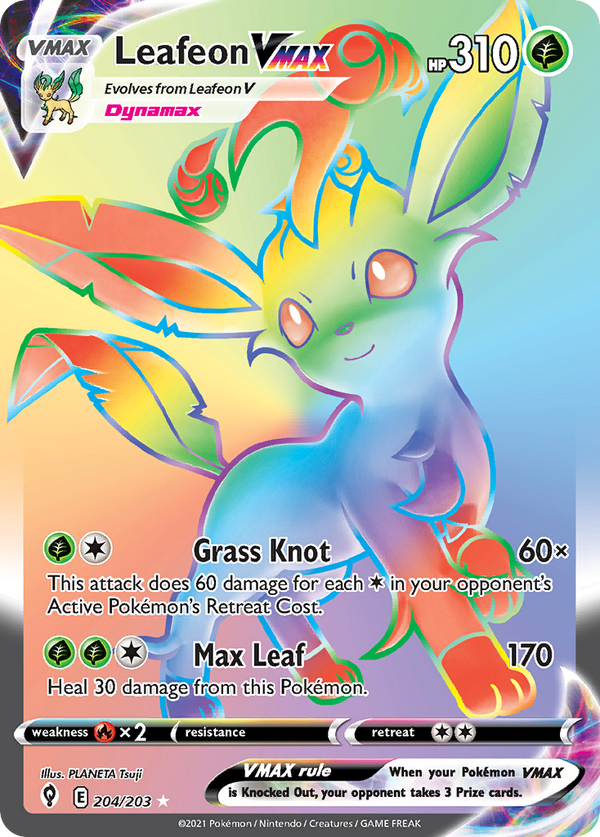 Leafeon VMAX - Evolving Skies SET-204