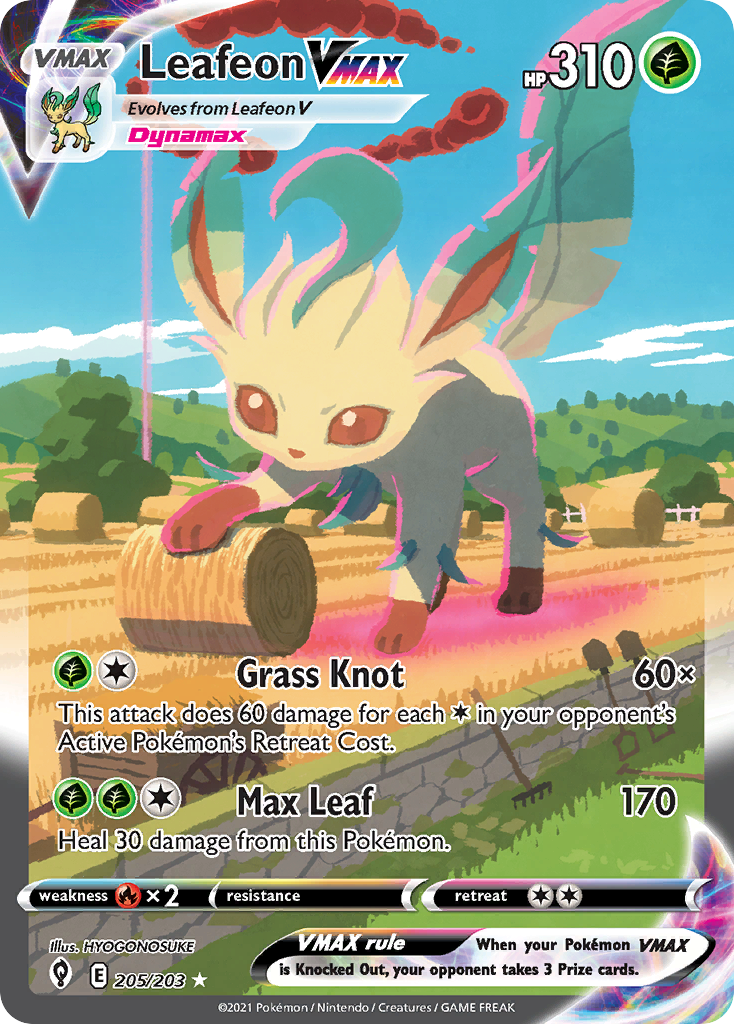 Leafeon VMAX - Evolving Skies SET-205