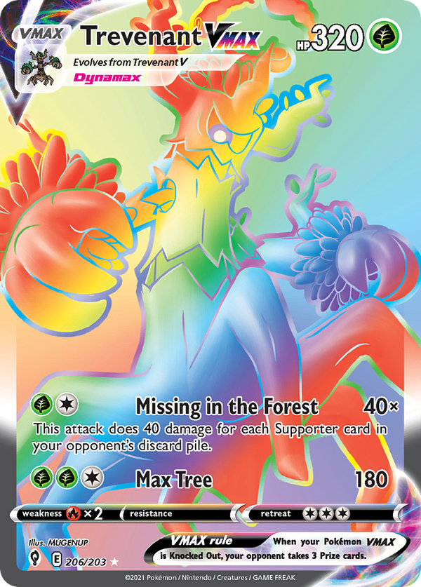 Trevenant VMAX - Evolving Skies SET-206