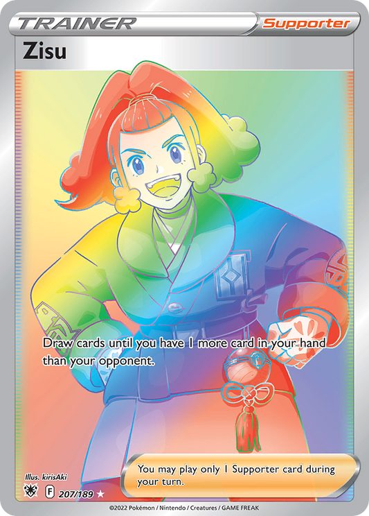 Zisu (Astral Radiance SET) (Trainer) (Supporter) (Rare Rainbow) (PKM Astral Radiance SET-121)