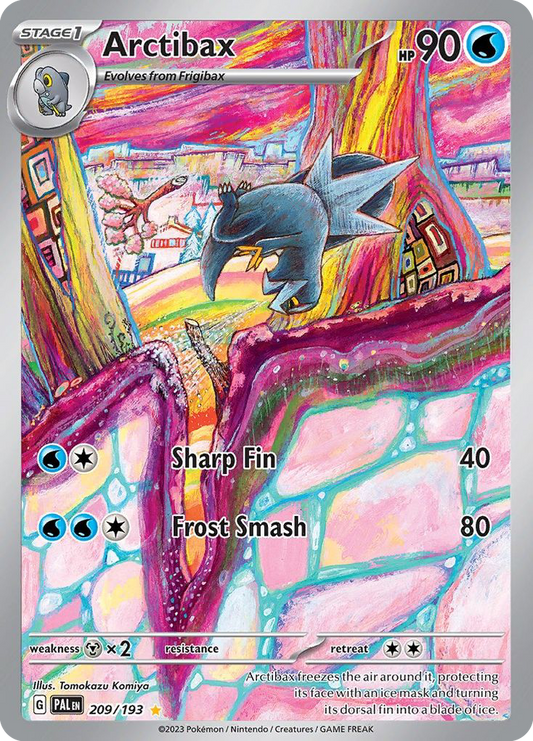 Arctibax (Paldea Evolved SET) (Pokémon) (Stage 1) (Water) (HP: 90) (Illustration Rare) (PKM Paldea Evolved SET-123)