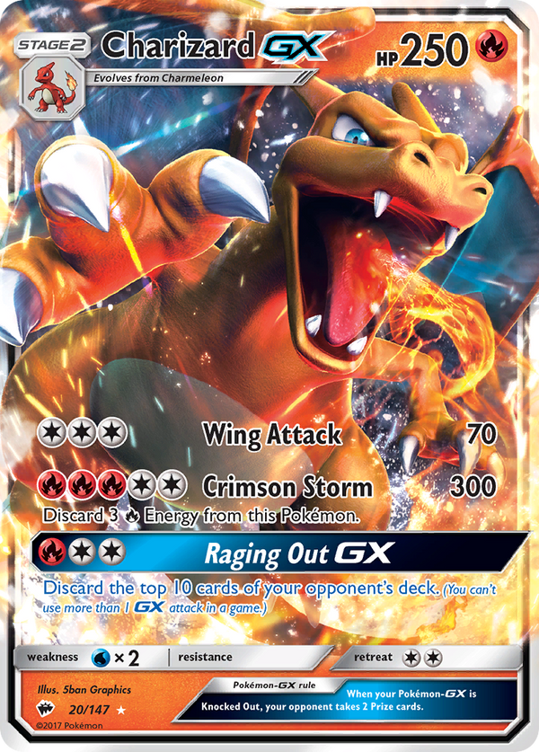 Charizard-GX - Burning Shadows SET-20