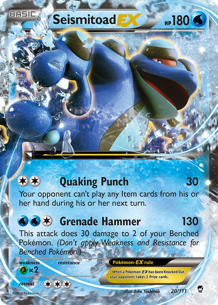Seismitoad-EX - Furious Fists SET-20