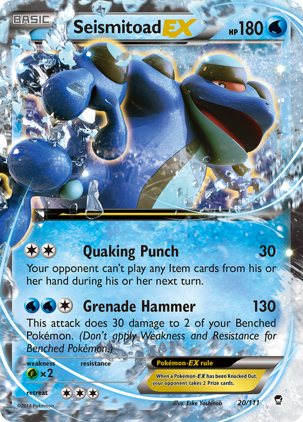 Seismitoad-EX - Furious Fists SET-20