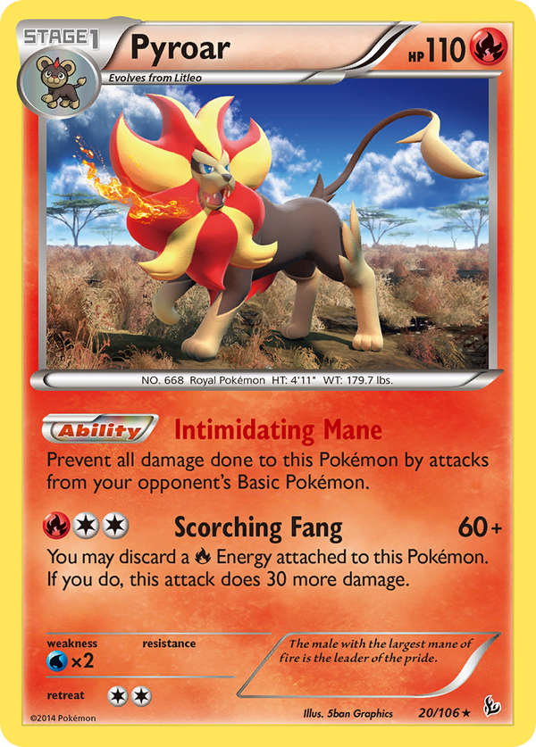 Pyroar - Flashfire SET-20